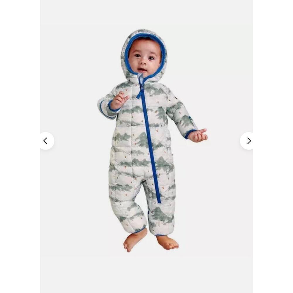 Spyder Unisex Infant Boys One Piece Hood Snowsuit Bodysuit Gray Blue‎ Size 24M